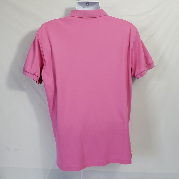 POLO RALPH LAUREN Medium Men's Pink Polo Shirt - Picture 4 of 5